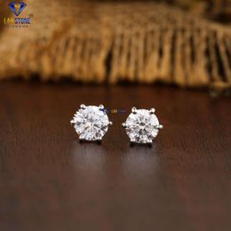 1.04 Tdw Round Cut Diamond White Gold Earring Ef-vs Colour Stunning Studs by Labstone