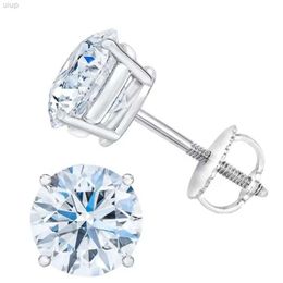 3.00ctw Round Brilliant Loose Diamond Igi Cvd Stud Earrings 18ct White Gold Earring