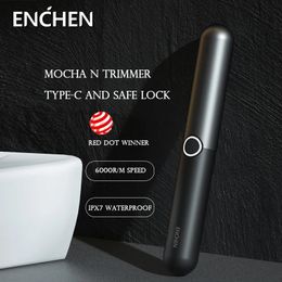 ENCHEN Electric Nose Hair Trimmer Eyebrow Removal Clipper Razor Shaver IPX7 Waterproof TypeC Fast Charging Travel Lock 231220