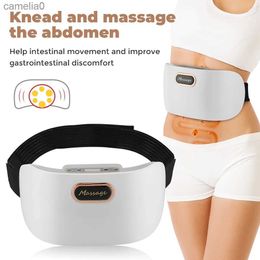 Electric massagers Electric Moxibustion Therapy Rubbing Abdominal Instrument Belly Hot Compress Massage Belt Automatic Abdomen Massager SlimmingL231220