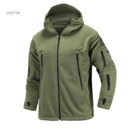 Men's Jackets Hunting Hiking US Military Winter Thermal Fleece Tactical Jacket Outdoors Sports Hooded Coat Militar Outdoor Army Jackets S-2XLL231026