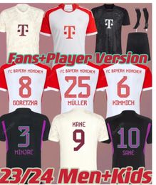 23 24 Munich soccer jersey DE LIGT SANE 2023 2024 football shirt HERNANDEZ GORETZKA GNABRY camisa de futebol top thailand men kids kits KIMMICH fans player