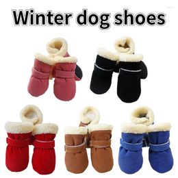 Dog Apparel Winter Warm Boots Thickened Non-slip Pet Shoes Kitten Puppy For Small Dogs Supplies