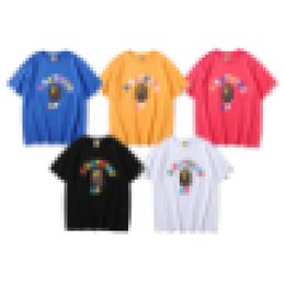 New A Bathing a Ape Colours College T-shirt Colorful letter printing