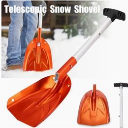 Spade Shovel YOUZI METAL Telescopic With Anti Slip Handle Bright Colour Winter Snow Ice Outdoor Courtyard Cleaning Tool 231219