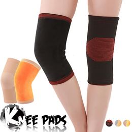 1Pair Winter Unisex Sports Knee Support Breathable Warm Elastic Knee Pads Prevent Arthritis Basketball Cycling Joint Protector 231220