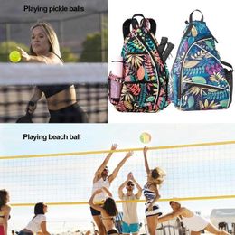 Bags Outdoor Bags PicklebaBag For Women Adjustable Sling Table Tennis Racket Backpack With Water Bottle Holder Presents 230524
