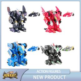 Transformation toys Robots Monkart Transformation Robot Toy Moncha Pixie Vasper Dante Car MEECARDS Bitroid Zero Draka Rarrken Leo Megaroid for Kids Gift 231219