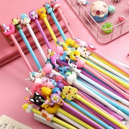 Pcs Cartoon Neutral Pen Creative Gel Pens Set Replaceable Refill Learning Supplies Office Stationery Cute Writing Tools