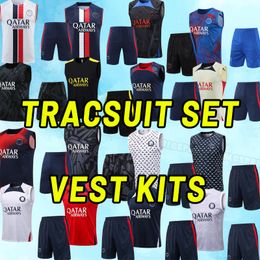 2023 2024 soccer Tracksuits maillot de foot MBAPPE HAKIMI MARQUINHOS VERRATTI football shirt 23 24 SERGIO RAMOS FABIAN hommes KIT Training vest sets pants