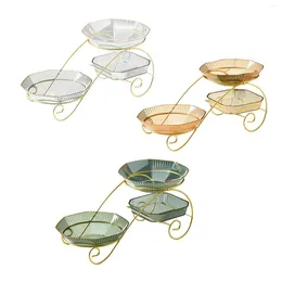 Plates 3 Layer Caddy Serving Platter Condiment Tray For Home Cookies Appetiser