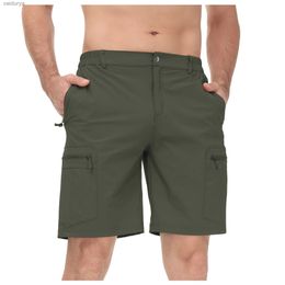 Men's Shorts Tyhengta Men's Waterproof PlaidCloth Hiking Cargo Shorts Stretch Casual Fishing Outdoor Tactical Shorts for Men YQ231220