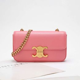 lady Shoulder Bags Ce Triumphal Arch Waist Bag New Product Waist Bag Mouth Red Bag Original 2023 New Triumphal Arch Versatile Box Chain Tofu Bag Womens Z 6UWD