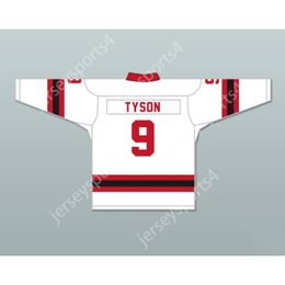 Custom WHITE TYSON 9 LETTERKENNY IRISH ALTERNATE HOCKEY JERSEY NEW Top Stitched S-M-L-XL-XXL-3XL-4XL-5XL-6XL