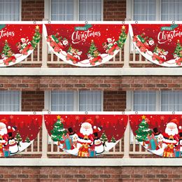 Upgrade Christmas Outdoor Fan-shaped Flag Banner Merry Christmas Decor for Home 2023 Christmas Ornament Xmas Navidad Gift New Year 2024
