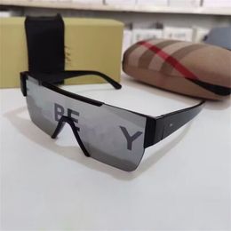 Explosive cool technology sense glasses brand designer sunglasses Anti-shine outdoor UV protective square Reflect light Fashion sunglasses high quality With box