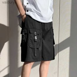Men's Shorts 2023 Tactical Techwear Cargo Shorts For Men Summer Straight Multi-pockets Hip Hop Casual Shorts Hommes YQ231220