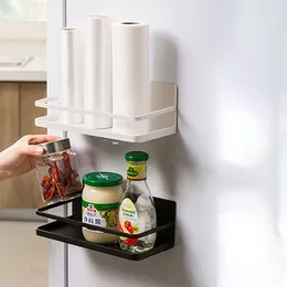 Kitchen Storage Magnetic Refrigerator Spice Rack Side Shelf Organizer Fridge Organiser Paper Towel Holder