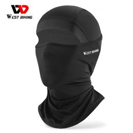 WEST BIKING Men's Cycling Caps Summer Motorcycle Balaclava UV Protection Anti-slip Hiking Full Face Mask Cooling Sport Gear 231220