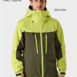 Men's Designer Activewear Arcterys Hoodie Jacket Coats Archaeopteryx ALPHA JACKET GORE-TEX Waterproof Men's Sprinter