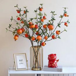 Decorative Flowers Artificial flowers pomegranate for family parties Wedding