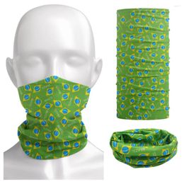 Scarves Brazil Flag Printed Bandana Neckerchief Motorcycling Balaclava Neck Gaiter Unisex Cycling Dust-proof Scarf Hiking Face Cover