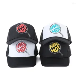 Ball Caps Korean Japanese Fashion Brand Cap Baseball For Men And Women Outdoor Summer Mesh Breathable Sunscreen Hat Hip-hop Graffiti