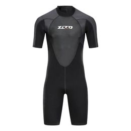 Wear 3MM Neoprene Wetsuit Men Short Sleeve Scuba Wetsuit Surfing Sun Protection Warm Snorkelling Full Body Diving Surfing Suit