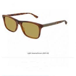 2021 women men high quality sunglasses oversize light havana strips plank frame brown lenses available with box2640