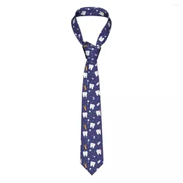 Bow Ties Teeth Men Neckties Casual Polyester 8 Cm Wide Cute Kawaii Neck For Mens Shirt Accessories Cravat Props