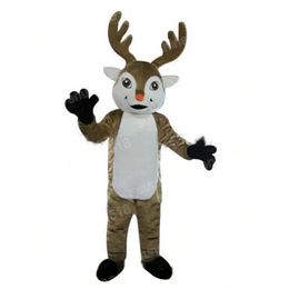 Adult size Reindeer Mascot Costume Cartoon theme character Carnival Unisex Halloween Carnival Adults Birthday Party Fancy Outfit For Men Women