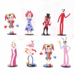 8 pcs/set Magical Digital Circus Figures Game Action Figures Cartoon Christmas Gift For Kids