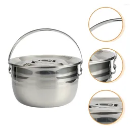 Double Boilers Thicken Camping Stew Pot Non-Stick Home Kitchen Large Capacity Soup Cooking Tools Cookware Accessories