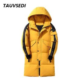 Men Hooded Long Down Jacket Winter Warm Thick Waterproof High Quality Puffer Autumn Men Fashion Windproof Casual Parka Male 231220