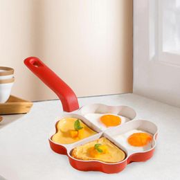 Pans 4 Cup Egg Frying Pan Aluminium Alloy Cooker Breakfast Maker Pancake For Crepe Vegetable Burger