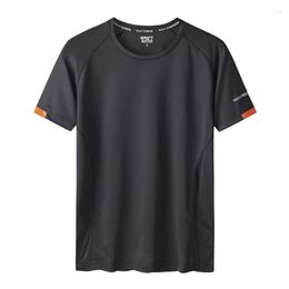 Men's T Shirts Quick Drying Short-Sleeved T-shirt Quick-Drying Large-Size