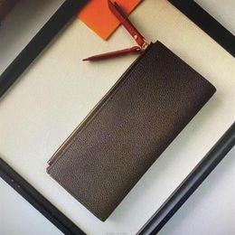 Whole M61287 ADELE Wallet Fashion Leather Women Long Double Zippy Wallets Trendy Zipper Evening Clutch Coin Credit Card Holder292h