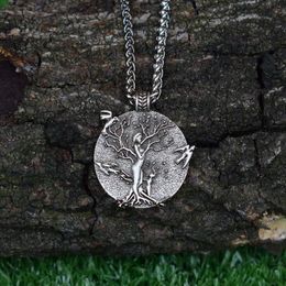 SanLan 12pcs wicca pagan to Roots to Grow Mother and daughter tree of life necklace gift for mom263Y