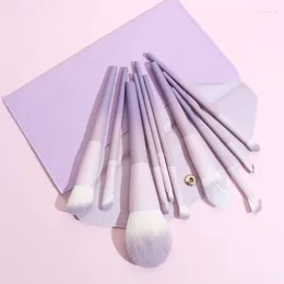 Makeup Brushes Pattern 10 Star Daizi Gradient Purple Brush Set With High Beauty Value Beginner Soft