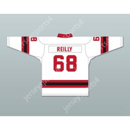 Custom WHITE REILLY 68 LETTERKENNY IRISH ALTERNATE HOCKEY JERSEY NEW Top Stitched S-M-L-XL-XXL-3XL-4XL-5XL-6XL