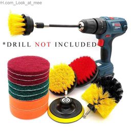 Cleaning Brushes 1Set Drill Brush Attachment Power Scrubber Tools Car Polisher Bathroom Cleaning Brush Accessories Car Cleaning Tools Car Wash Q231220