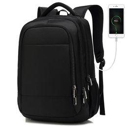 Backpack School Bag Business Travel Large Capacity Computer USB Charging Waterproof273Q