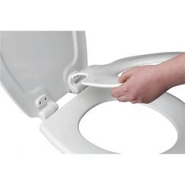 Toilet Seats 2In1 Seat Child Adult Round Plastic with Adjustable Hinge 231219