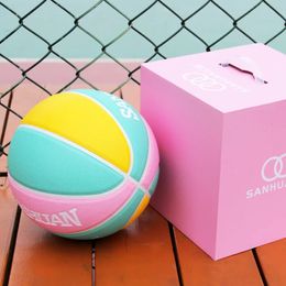 Summer Basketball Outdoor Indoor Anti-Slip Waterproof PU Ball Training Professional Wear-Resistant Size 5 6 7 231220