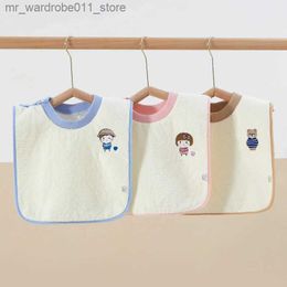 Bibs Burp Cloths Infant Shining Children Wash Towel Baby Face-Towel Square Bib Adjustable Water-proof Toothbrush Towel Kids Wipes Wash Cloths Q231219