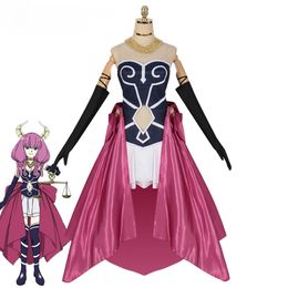 Cosplay Anime Costume Frieren at the Funeral Aura Demon Clan Girl Wig Uniform Dress Set Cosplay for Women Suit Halloween Party