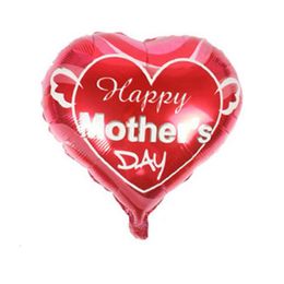 Father and mother Love heart shape balloons happy mother's day Aluminium Foil balloon mother festival globol balloons220D