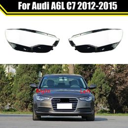 Auto Head Lamp Light Case for Audi A6 A6L C7 2012 2013 2014 2015 Car Front Headlight Lens Cover Lampshade Glass Lampcover Caps