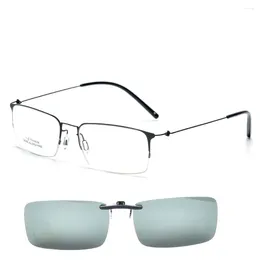 Sunglasses Frames Titanium Glasses Frame Men Polarized Clip-on Lightweight Optical Eyeglasses Oculos De Grau Spectacle