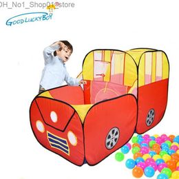 Toy Tents Play Tent Baby Tunnel Ball Pool Outdoor Indoor Cartoon Car Playhouse Kids Children Play Game House Toy For Kid Cubby Waterproof Q231220